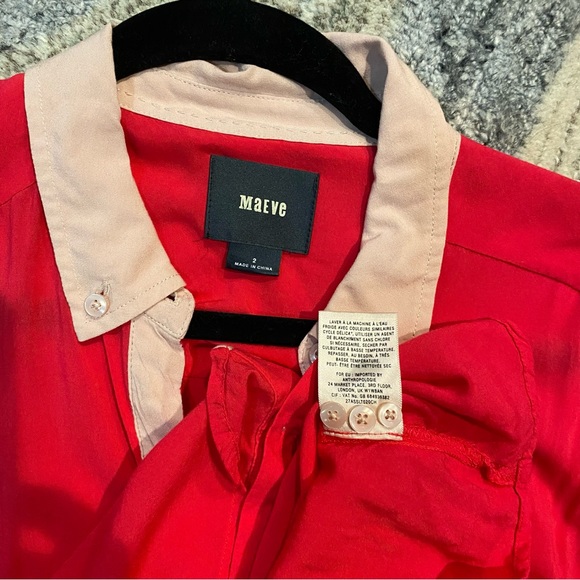 MAEVE Anthropologie Long Sleeve Button Down Blouse - Picture 2 of 4